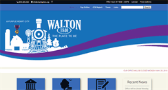 Desktop Screenshot of cityofwalton.org