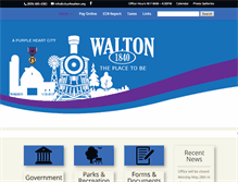 Tablet Screenshot of cityofwalton.org